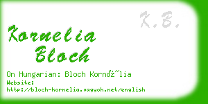 kornelia bloch business card